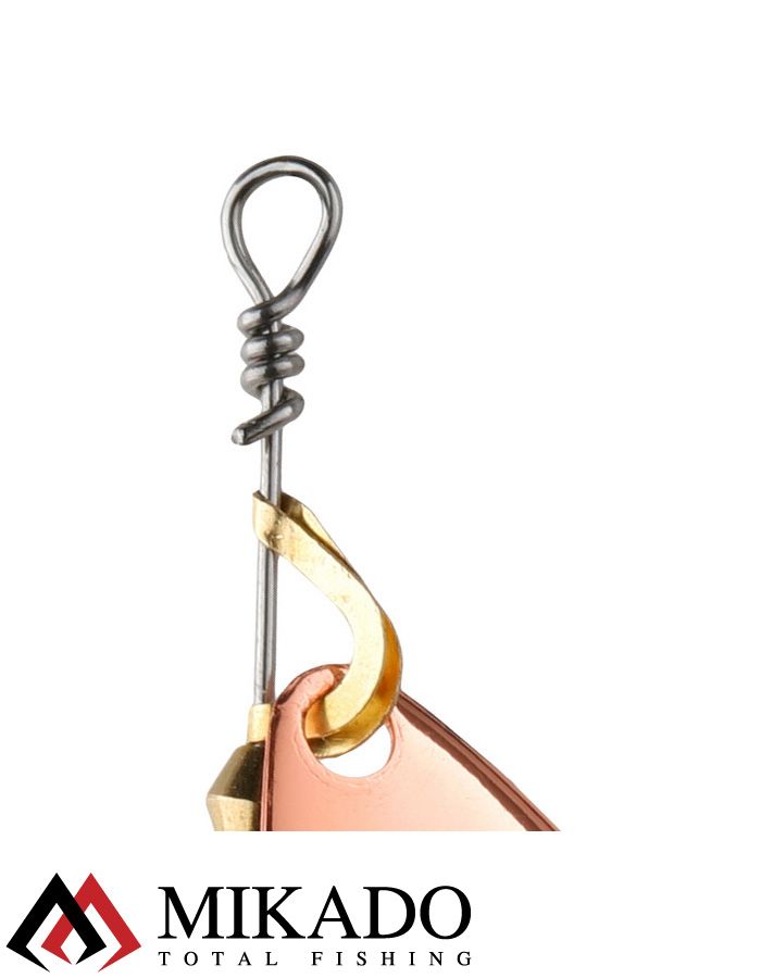 Блесна вращающаяся Mikado STREAM №1, 3.3 г., медь 00, длина лепестка 32 мм.