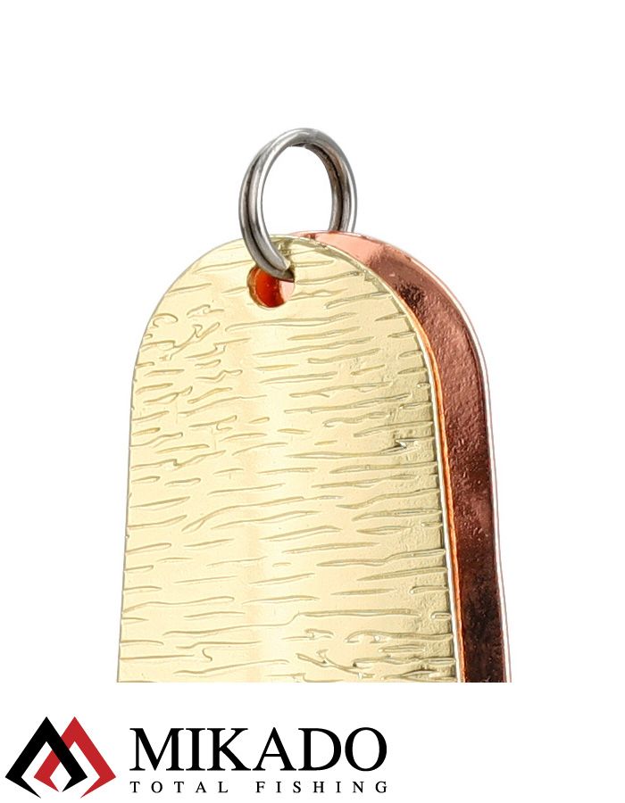 Блесна колеблющаяся Mikado TRYTHON DOUBLE №6, 24 г., 6.5 см., золото-медь