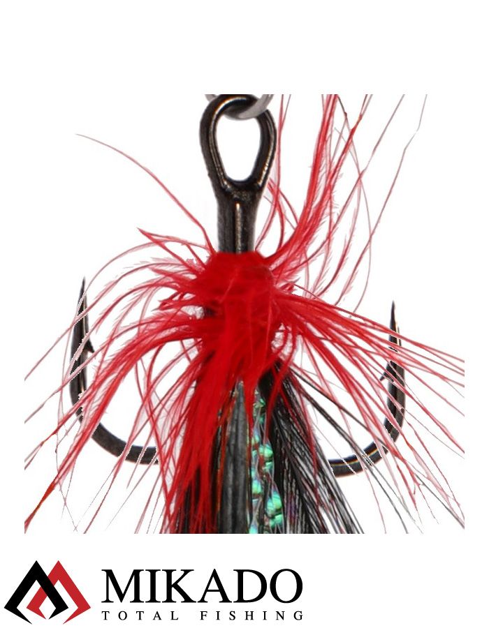 Блесна вращающаяся с кисточкой Mikado BLASTER № 4, 8 г., серебро/22H