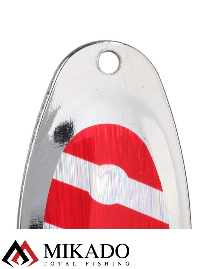 Блесна вращающаяся с кисточкой Mikado BLASTER № 4, 8 г., серебро/22H