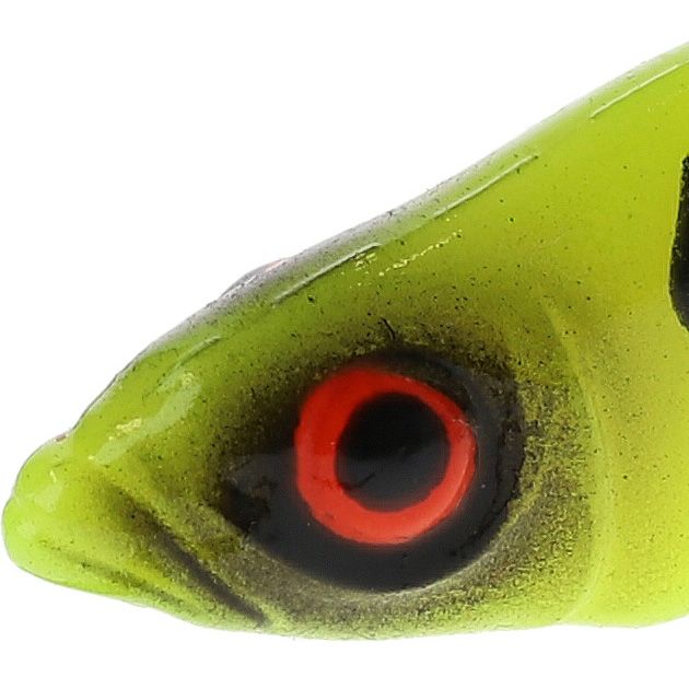 Виброхвост Mikado REAL FISH колюшка 8см., желто-черный (5шт.)