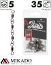 Вертлюг роликовый Mikado JAWS четвертной, 7.2см., 35кг. (5шт.)