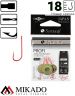 Крючки Mikado SENSUAL - PROFI № 18 RED (с лопаткой) ( 10 шт.)