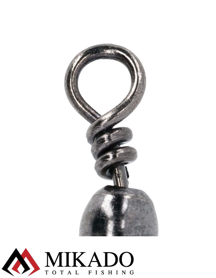 Застежка с вертлюжком Mikado Interlock № 12.  тест 12 кг. (12 шт.)