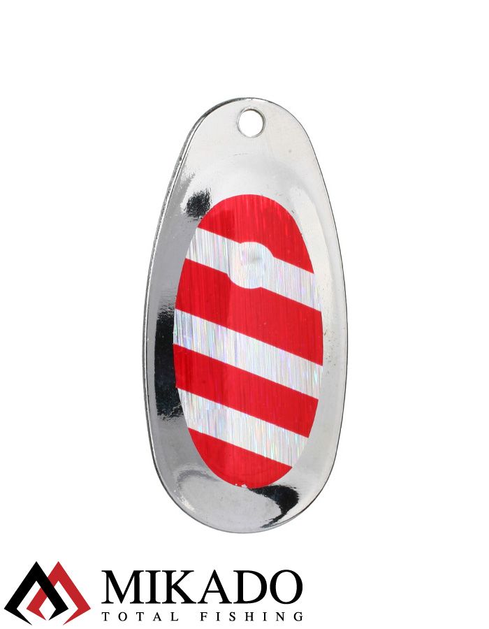 Блесна вращающаяся Mikado BLASTER №3, 5.4 г, серебро 22 HOLO, длина лепестка 32 мм.