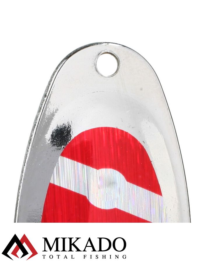 Блесна вращающаяся Mikado BLASTER №3, 5.4 г, серебро 22 HOLO, длина лепестка 32 мм.