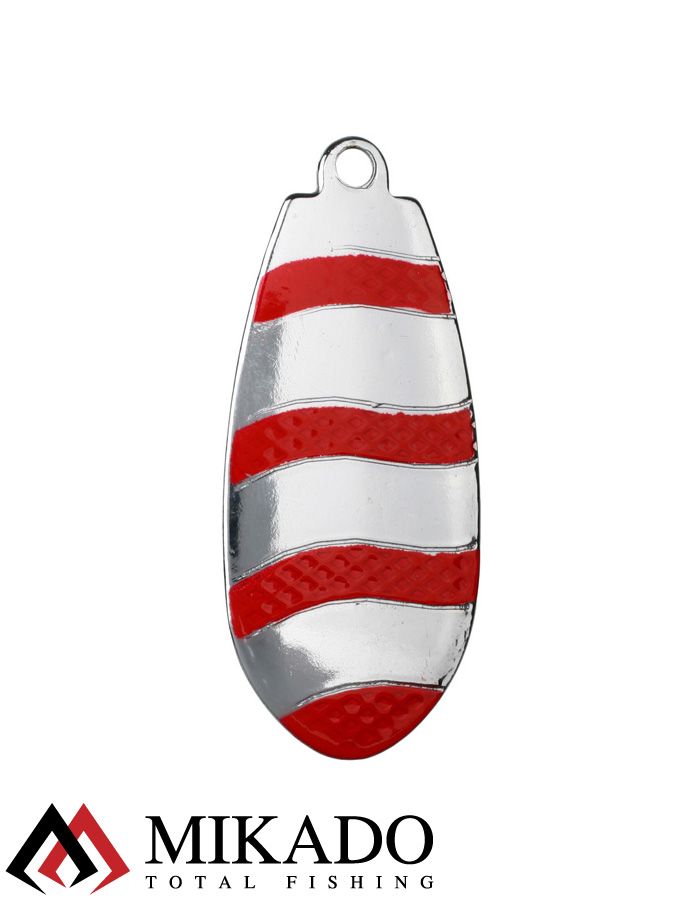 Блесна вращающаяся Mikado DRONE №4, 23.5 г., серебро RB, длина лепестка 54 мм.