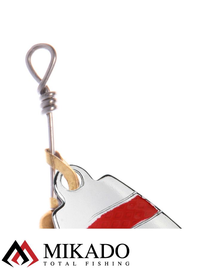 Блесна вращающаяся Mikado DRONE №4, 23.5 г., серебро RB, длина лепестка 54 мм.