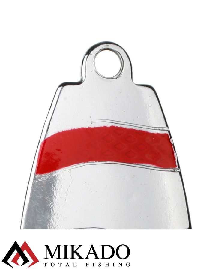 Блесна вращающаяся Mikado DRONE №4, 23.5 г., серебро RB, длина лепестка 54 мм.