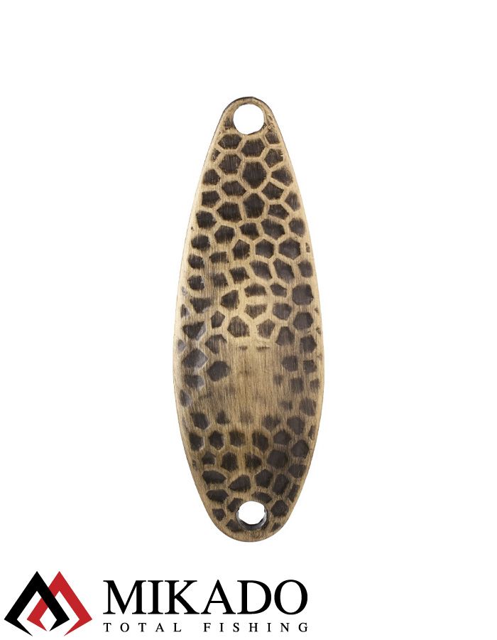 Блесна колеблющаяся Mikado HAMMER №2, 13 г., 5.5 см., состаренная латунь