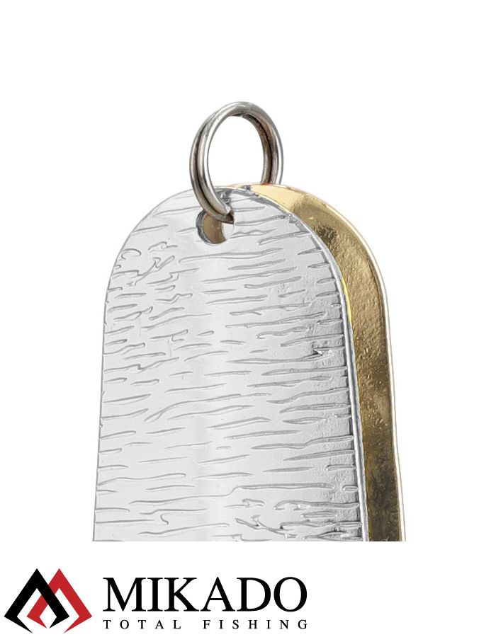 Блесна колеблющаяся Mikado TRYTHON DOUBLE №6, 24 г., 6.5 см., серебро-золото