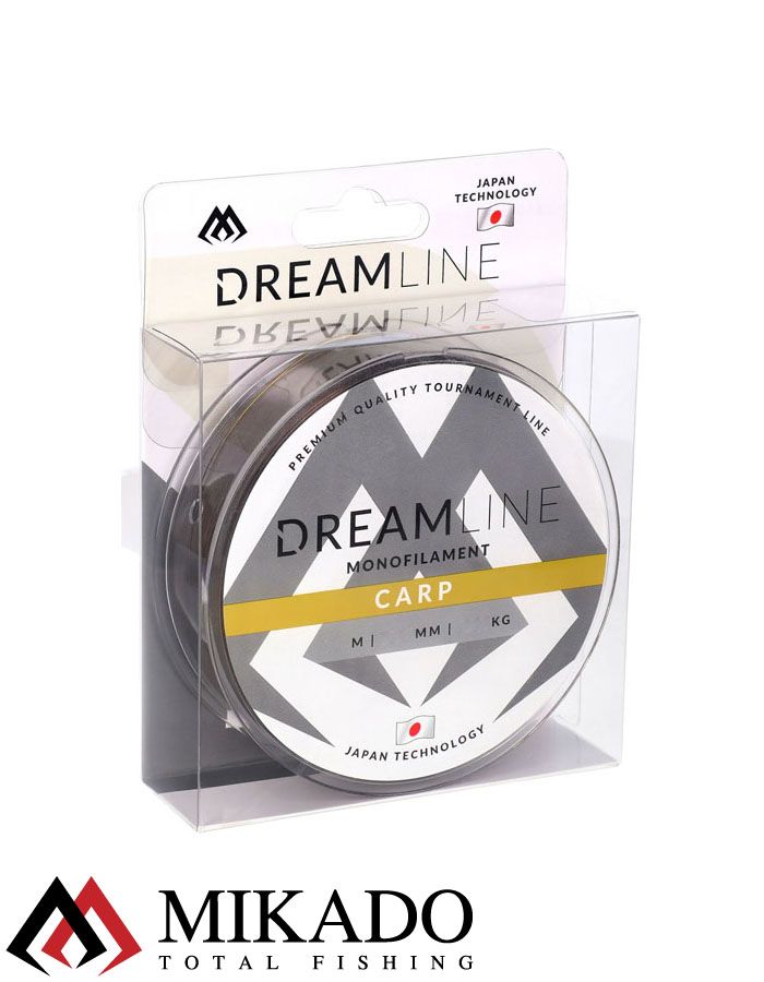 Леска мононить Mikado DREAMLINE CARP (CAMO) - 0.26 (300 м) - 7.68 кг.