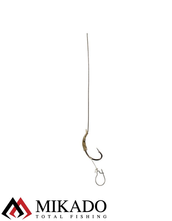 Крючки с поводками Mikado MAGGOT RIG 23 см.кр.№2 ,25 lbs ( 2 шт.)