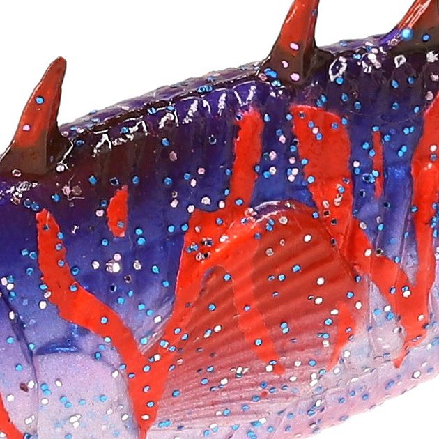 Виброхвост Mikado REAL FISH колюшка 8см., кроваво-фиолетовый (5шт.)