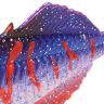 Виброхвост Mikado REAL FISH колюшка 8см., кроваво-фиолетовый (5шт.)