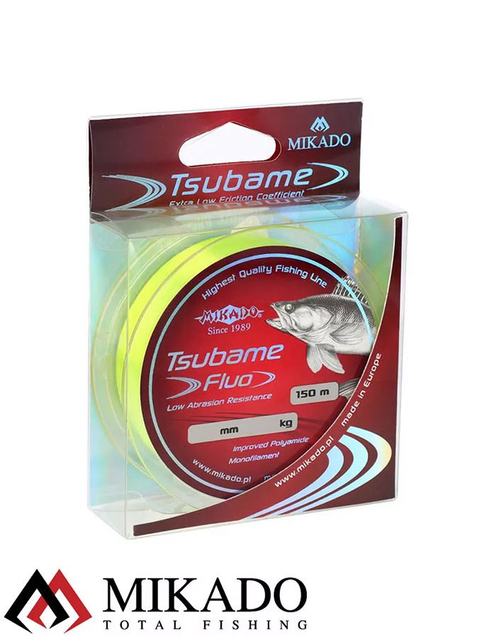 Леска мононить Mikado TSUBAME FLUO 0,20 (150 м) - 6.00 кг.