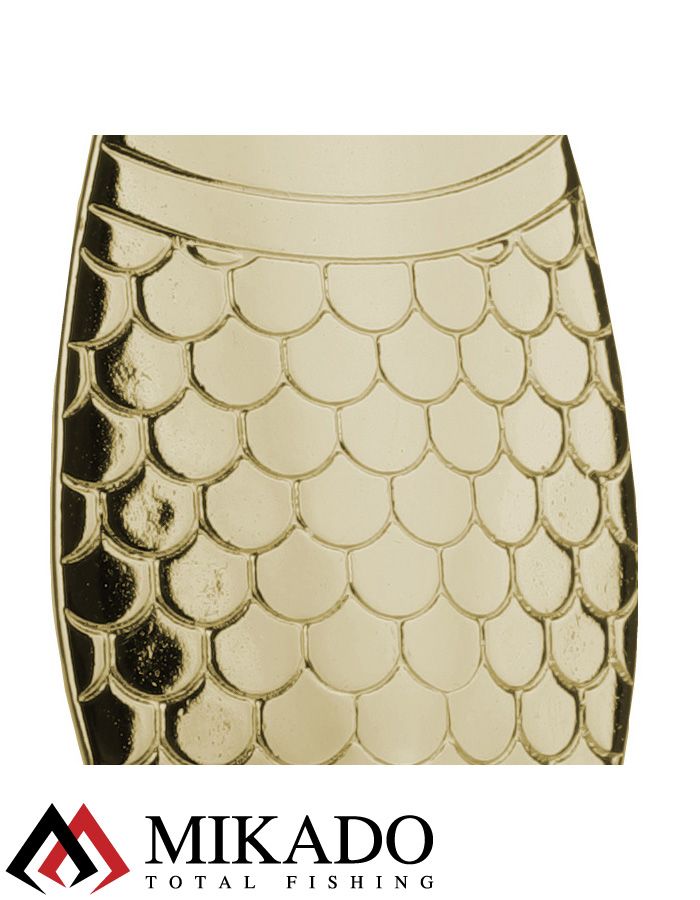 Блесна колеблющаяся Mikado ALGA №2, 20 г., 6.1см., золото