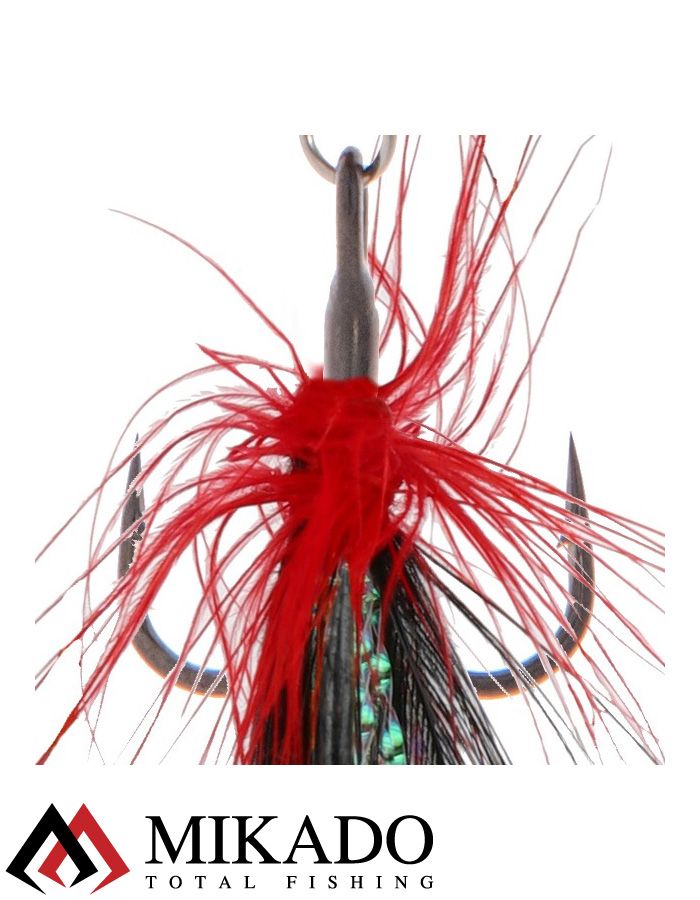 Блесна вращающаяся с кисточкой Mikado BLASTER № 4, 8 г., серебро/27