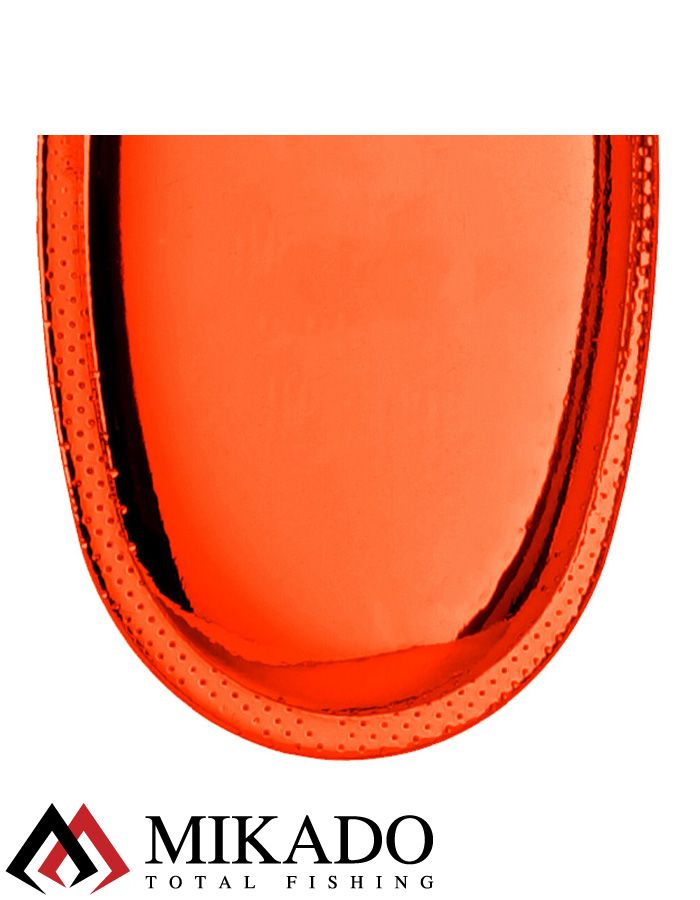 Блесна вращающаяся Mikado FOCUS №2, 4 г., серебро оранжевый (fluorescent), длина лепестка 28 мм.