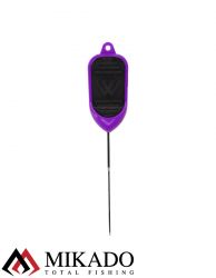 Игла - протяжка с зацепом Mikado -Territory HQ для насадки бойлов, чёрно-фиолет.