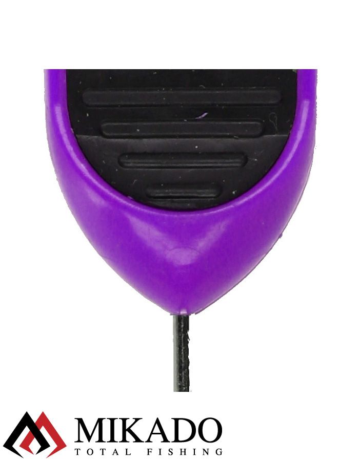 Игла - протяжка с зацепом Mikado -Territory HQ для насадки бойлов, чёрно-фиолет.