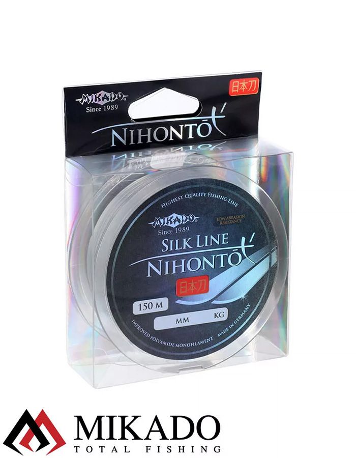 Леска мононить Mikado NIHONTO SILK LINE 0,26 (150 м) - 8.40 кг.