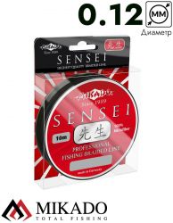 Плетеный шнур Mikado SENSEI 0,12 black (10 м) - 8.70 кг.