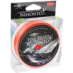 Плетеный шнур Mikado NIHONTO FINE BRAID 0,45 orange (100 м) - 37,40 кг.