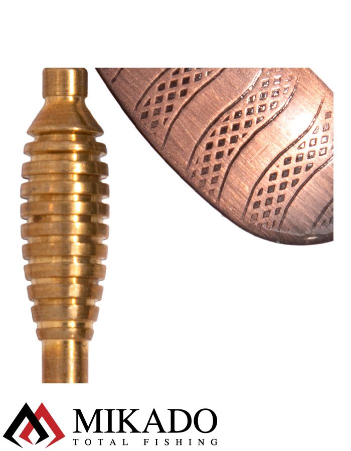 Блесна вращающаяся Mikado DRONE №4, 23.5 г., состаренная медь, длина лепестка 54 мм.