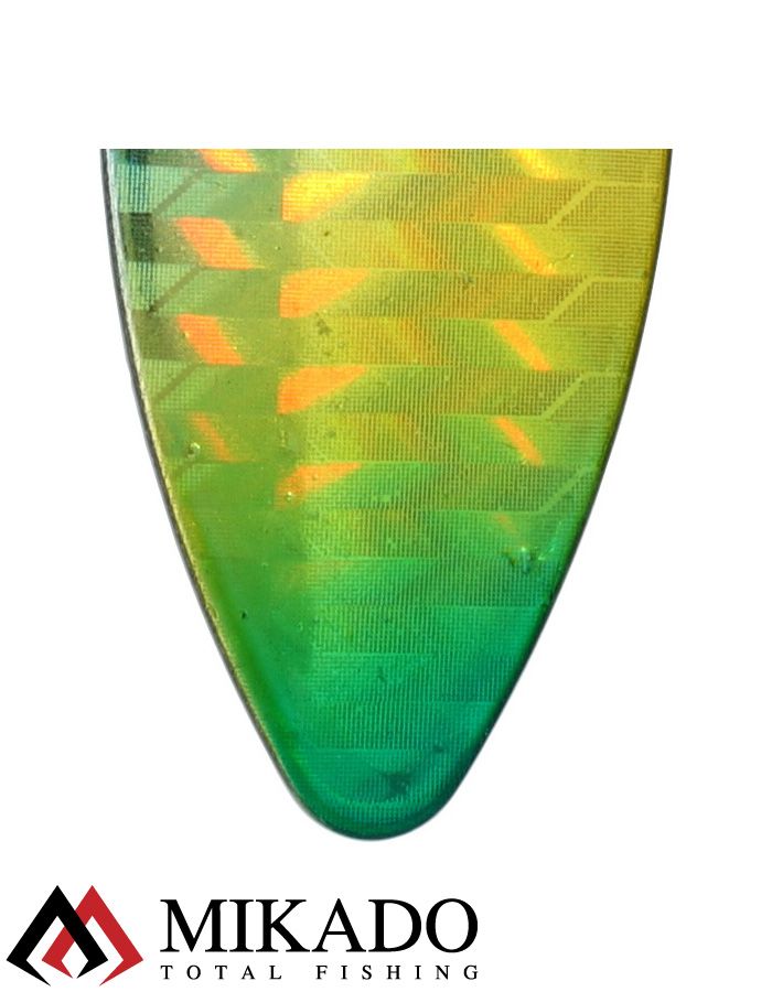 Блесна вращающаяся Mikado STREAM №4, 14 г., серебро 72 HOLO, длина лепестка 60 мм.