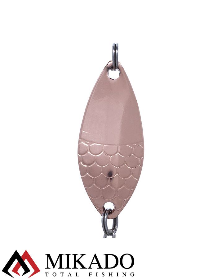 Блесна колеблющаяся Mikado ALGA №2, 20 г., 6.1см., медь