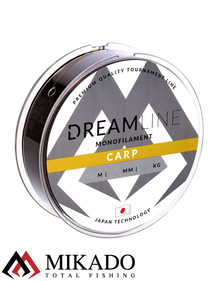 Леска мононить Mikado DREAMLINE CARP (CAMO) - 0.30 (300 м) - 9.73 кг.
