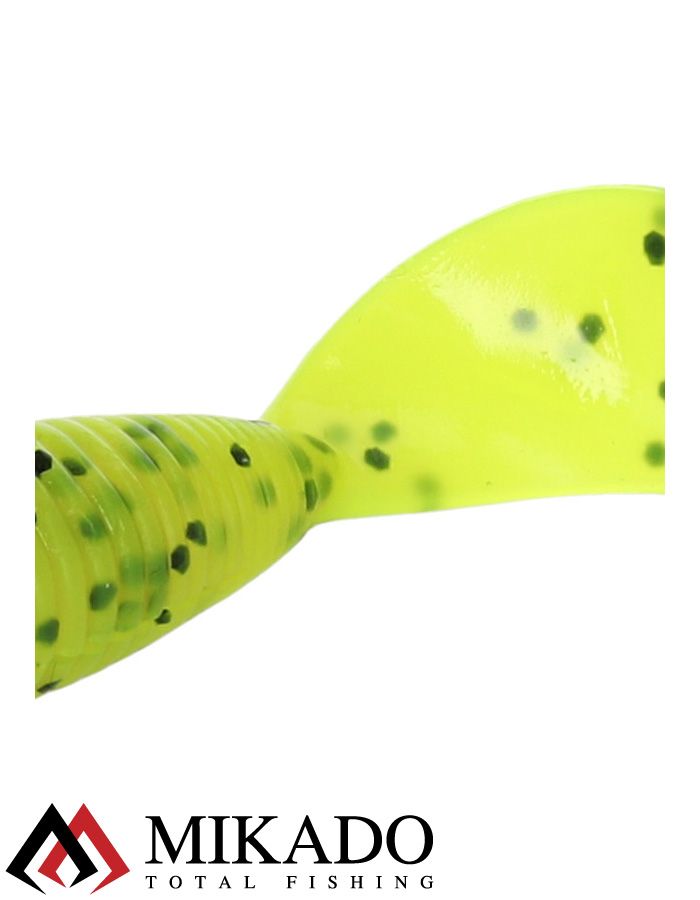 Твистер Mikado TWISTER 64 мм., 2.7 г., CHARTREUSE PEPPER (6 шт.)