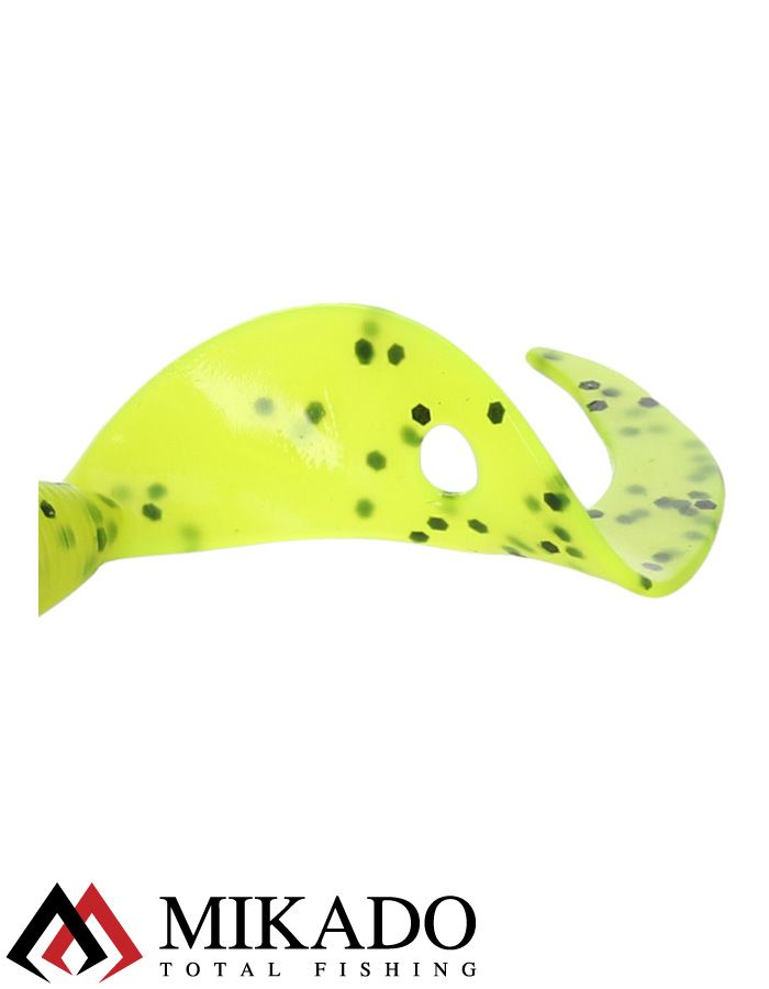 Твистер Mikado TWISTER 64 мм., 2.7 г., CHARTREUSE PEPPER (6 шт.)