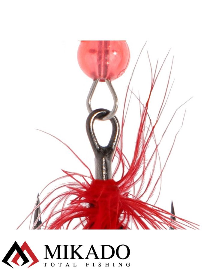 Блесна вращающаяся с кисточкой Mikado BLASTER № 4, 8 г., серебро/28