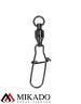Застежка Fastlock с шарикоподш. вертлюжком Mikado BN № 3.  тест 30 кг. (5 шт.)