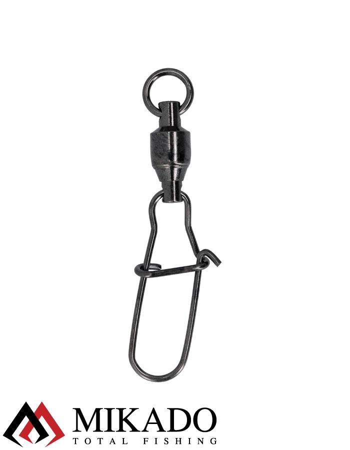 Застежка Fastlock с шарикоподш. вертлюжком Mikado BN № 3.  тест 30 кг. (5 шт.)