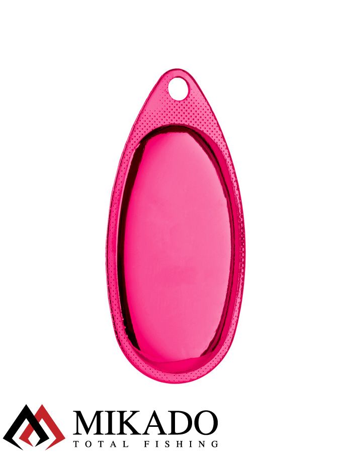Блесна вращающаяся Mikado FOCUS №2, 4 г., серебро розовый (fluorescent), длина лепестка 28 мм.