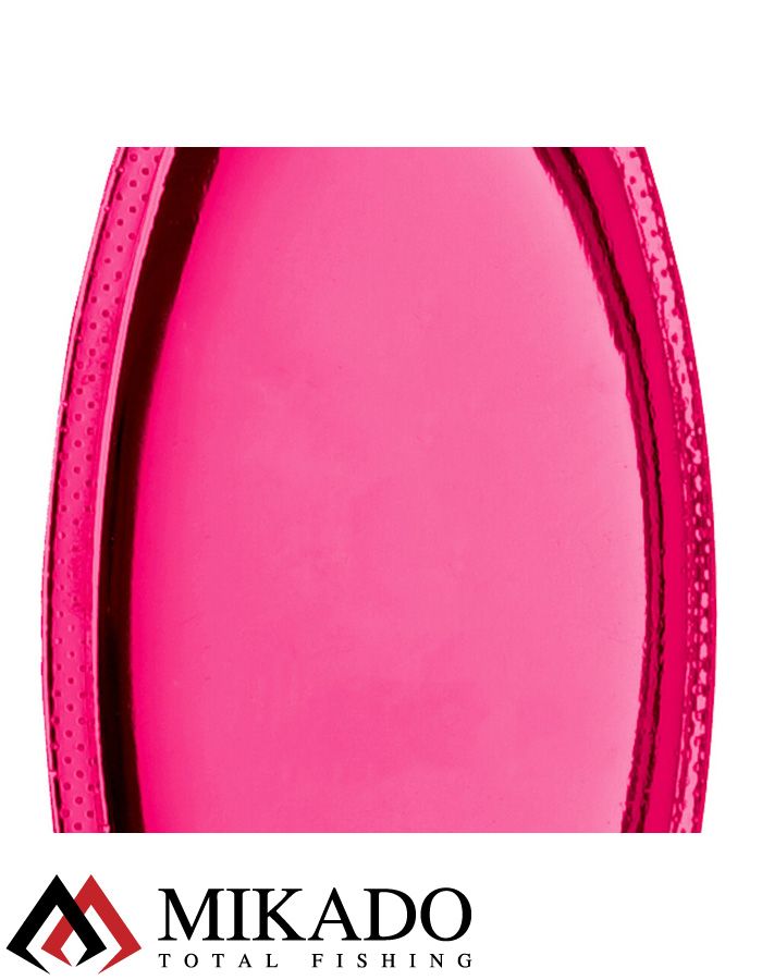 Блесна вращающаяся Mikado FOCUS №2, 4 г., серебро розовый (fluorescent), длина лепестка 28 мм.