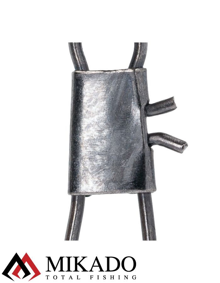 Застежка с вертлюжком Mikado Interlock № 18.  тест 7 кг. (12 шт.)