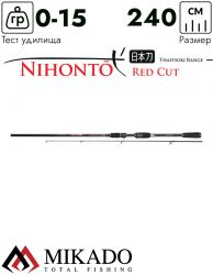 Спиннинг Mikado NIHONTO RED CUT DIAMOND 240 (до 15 г.)