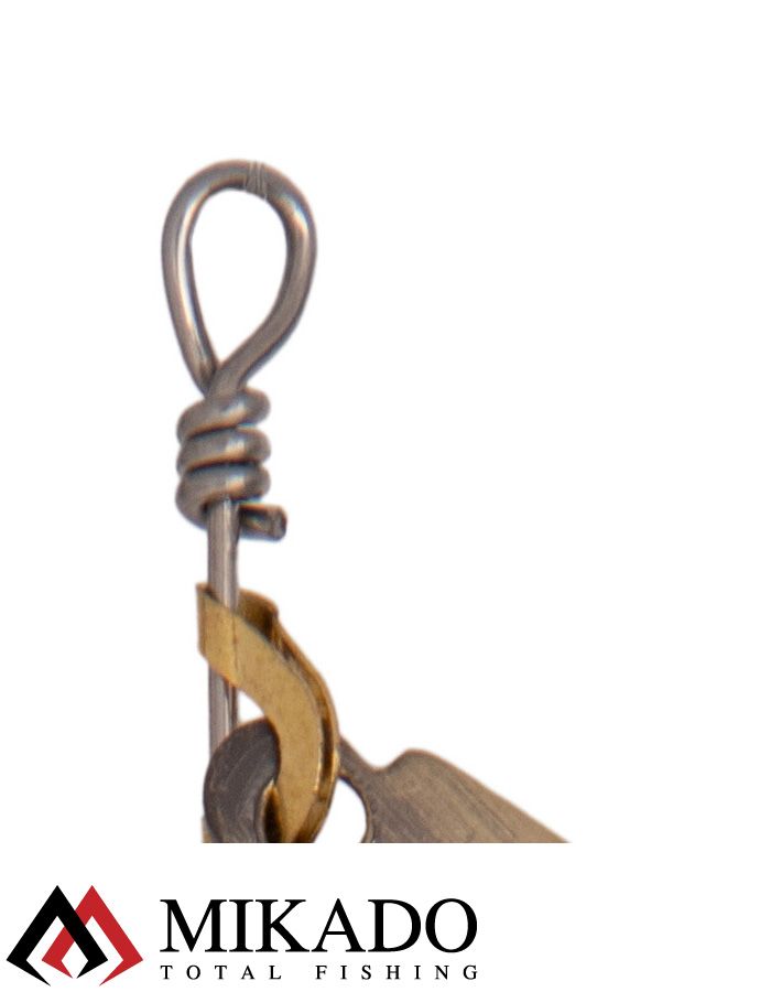 Блесна вращающаяся Mikado DRONE №4, 23.5 г., состаренное золото, длина лепестка 54 мм.