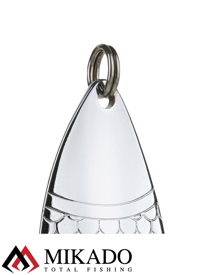 Блесна колеблющаяся Mikado ALGA №2, 20 г., 6.1см., серебро