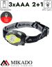 Налобный фонарик Mikado AML01-8516