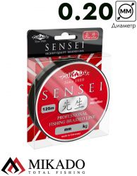 Плетеный шнур Mikado SENSEI 0,20 black (125 м) - 16.20 кг.