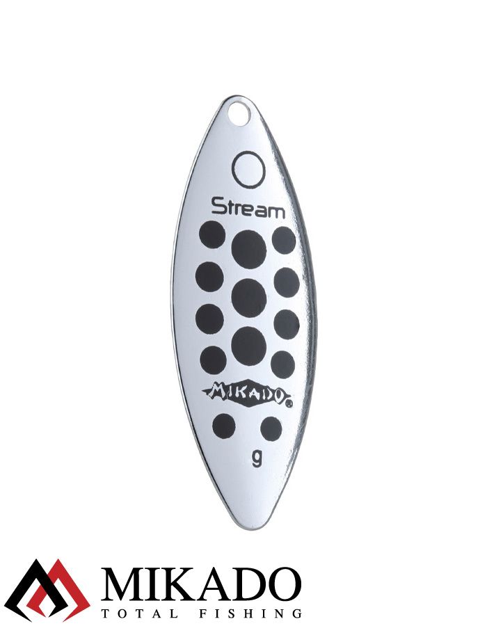 Блесна вращающаяся Mikado STREAM №1, 3.3 г., серебро 11, длина лепестка 32 мм.