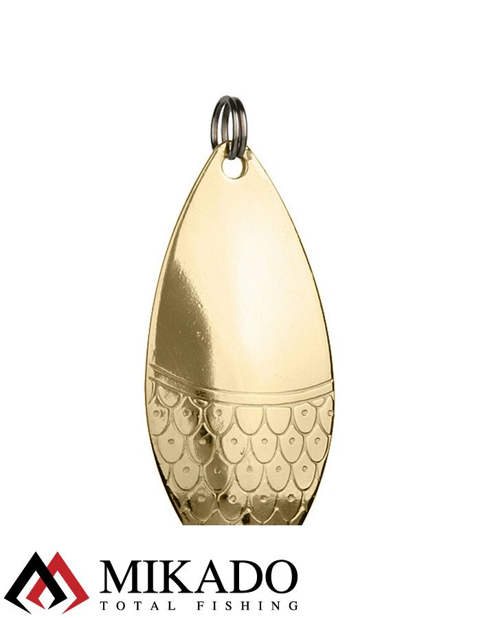 Блесна колеблющаяся Mikado ROACH №4, 16 г., 6.8 см., золото