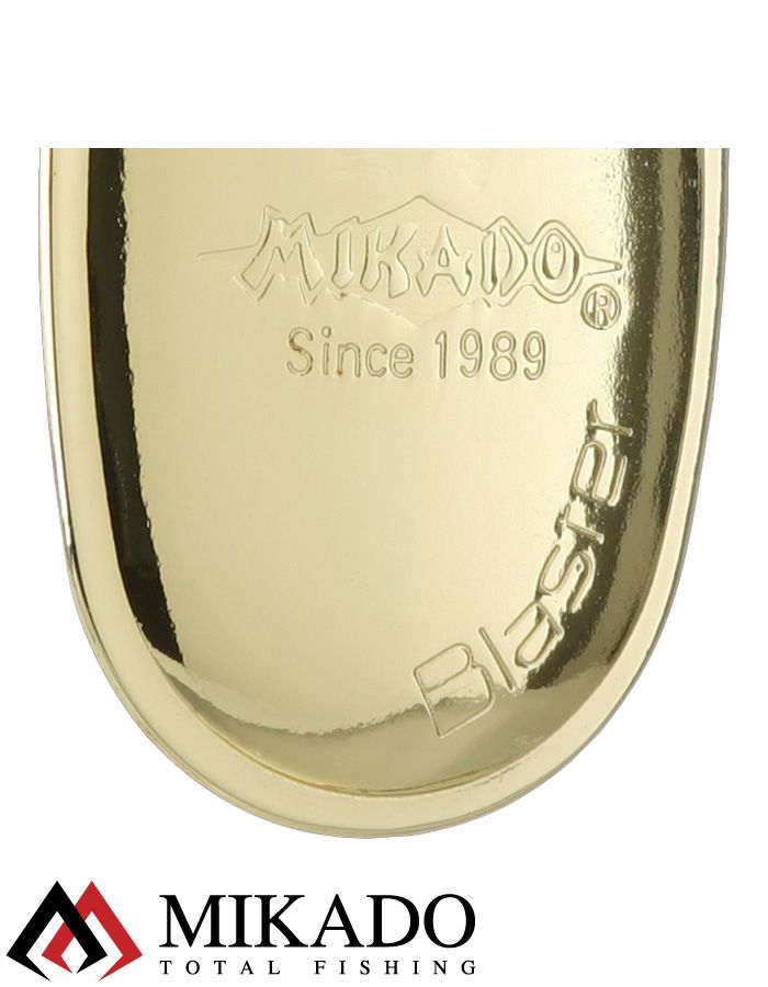 Блесна вращающаяся с кисточкой Mikado BLASTER № 5, 12 г., золото
