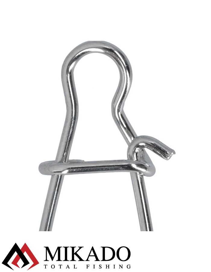 Застежка Mikado JAWS №M, 9кг., никель (10шт.)