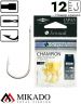 Крючки Mikado SENSUAL - CHAMPION № 12 NI (с лопаткой) ( 10 шт.)